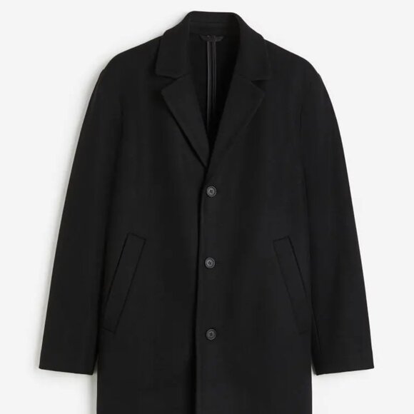 H&M Men's Wool Blend Topcoat sz XXL - Picture 1 of 2